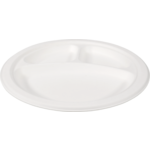 Depa Bord, rond, 3-vaks, bagasse (suikerrietpulp), Ø26cm, wit