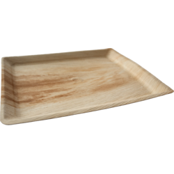 Schaal, 1/2 gastro, palmblad, 32.5x26.5cm, naturel