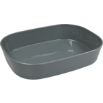 Circ Schaal, menuschaal, reusable, 1-vaks, pP, rechthoekig, 1100ml, 236x181x47mm, grijs
