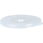 Circ Deksel, PP, rond, reusable, met gat, Ø90mm, transparant