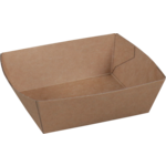 Bak, Karton, A7, snackbak, 90x70x35mm, bruin