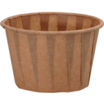 Cup, portiecup, 55ml, 2oz, 35mm, papier, bruin