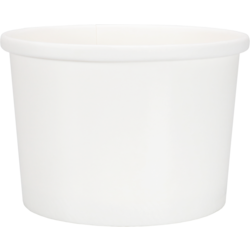 Depa, Soepbeker, Karton + PE, 236ml, 8oz, Ø90mm, wit