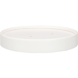 Depa Deksel, soepbeker, Karton + PE, rond, Ø90mm, wit