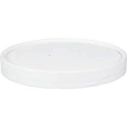 Depa Deksel, soepbeker, Karton + PE, rond, Ø117mm, wit