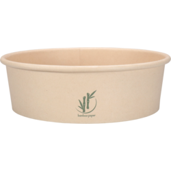 Maaltijdbowl, 500ml, 150mm, 45mm, karton + PE, naturel