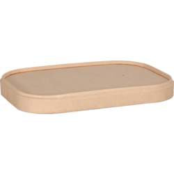 Depa Deksel, maaltijdcontainer, Karton + PP, 169x117x bruin