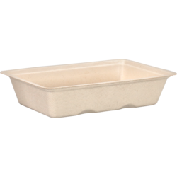 Depa Bak, Bagasse (suikerrietpulp), A13, snackbak, 163x110x36mm, naturel