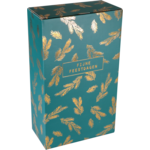  Flesdoos, Dennentakjes, karton + PE, 2 flessen, 190x95x330mm, Kerstmis, groen/goud