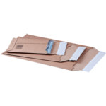 SendProof® Envelop, verzendenvelop, 337x235mm, A4, strip, golfkarton, bruin