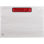 SendProof® Envelop, paklijstenvelop, packing list, 225x165mm, A5/C5, zelfklevend, lDPE, transparant